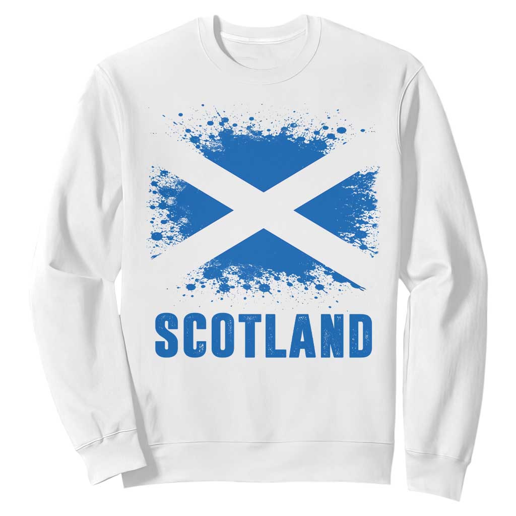 Scotland Sweatshirt Retro Vintage Watercolors Sport Scottish Flag SCOT