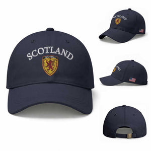 Scotland Soccer Baseball Cap Scottish Rampant Lion Scotland Coat of Arms Banner Football Fan