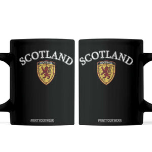 Scotland Soccer Coffee Mug Scottish Rampant Lion Scotland Coat of Arms Banner Football Fan