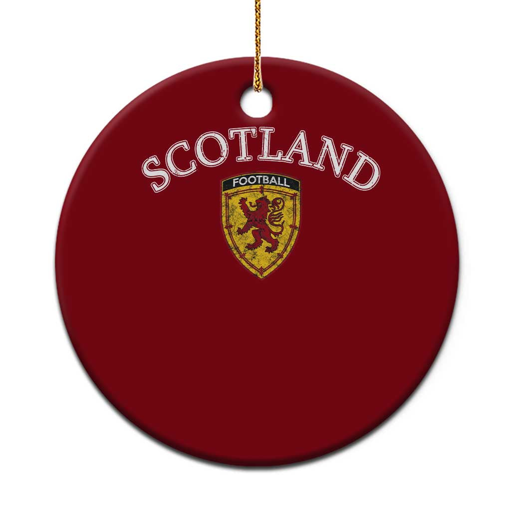 Scotland Soccer Ceramic Ornament Scottish Rampant Lion Scotland Coat of Arms Banner Football Fan