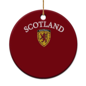 Scotland Soccer Ceramic Ornament Scottish Rampant Lion Scotland Coat of Arms Banner Football Fan