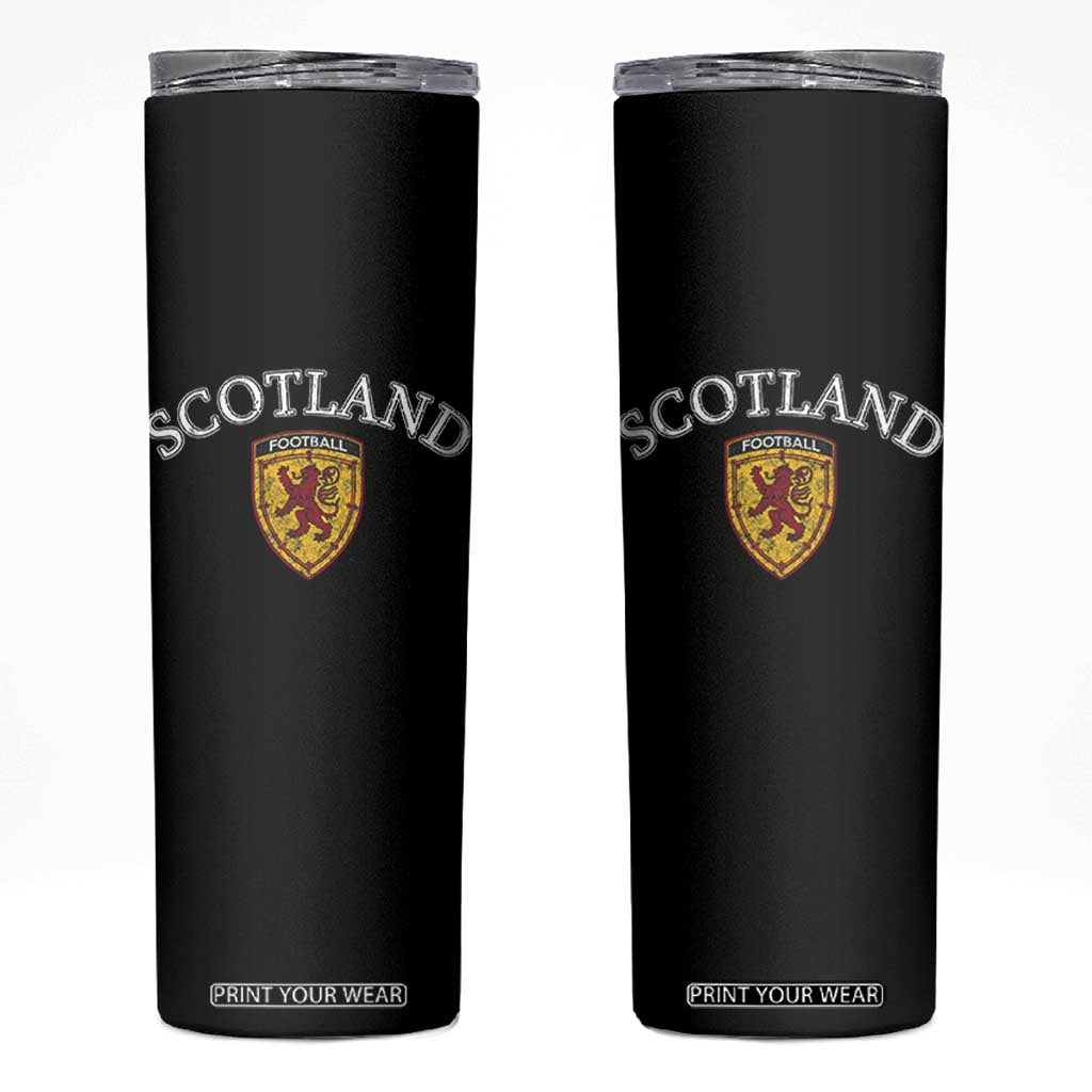 Scotland Soccer Skinny Tumbler Scottish Rampant Lion Scotland Coat of Arms Banner Football Fan