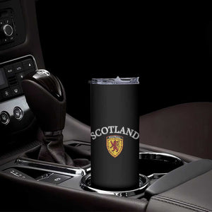 Scotland Soccer Skinny Tumbler Scottish Rampant Lion Scotland Coat of Arms Banner Football Fan