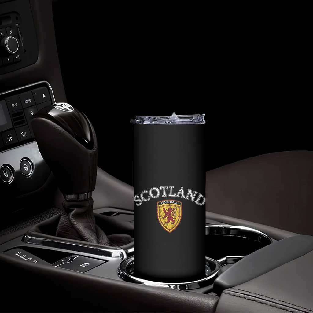 Scotland Soccer Skinny Tumbler Scottish Rampant Lion Scotland Coat of Arms Banner Football Fan