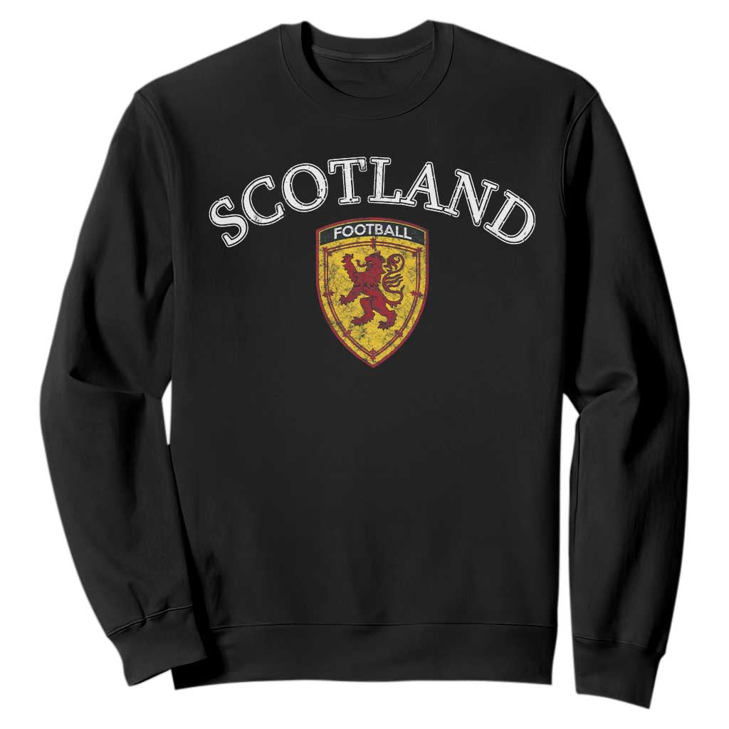 Scotland Soccer Sweatshirt Scottish Rampant Lion Scotland Coat of Arms Banner Football Fan