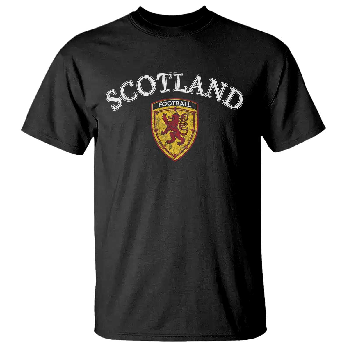 Scotland Soccer T Shirt Scottish Rampant Lion Scotland Coat of Arms Banner Football Fan