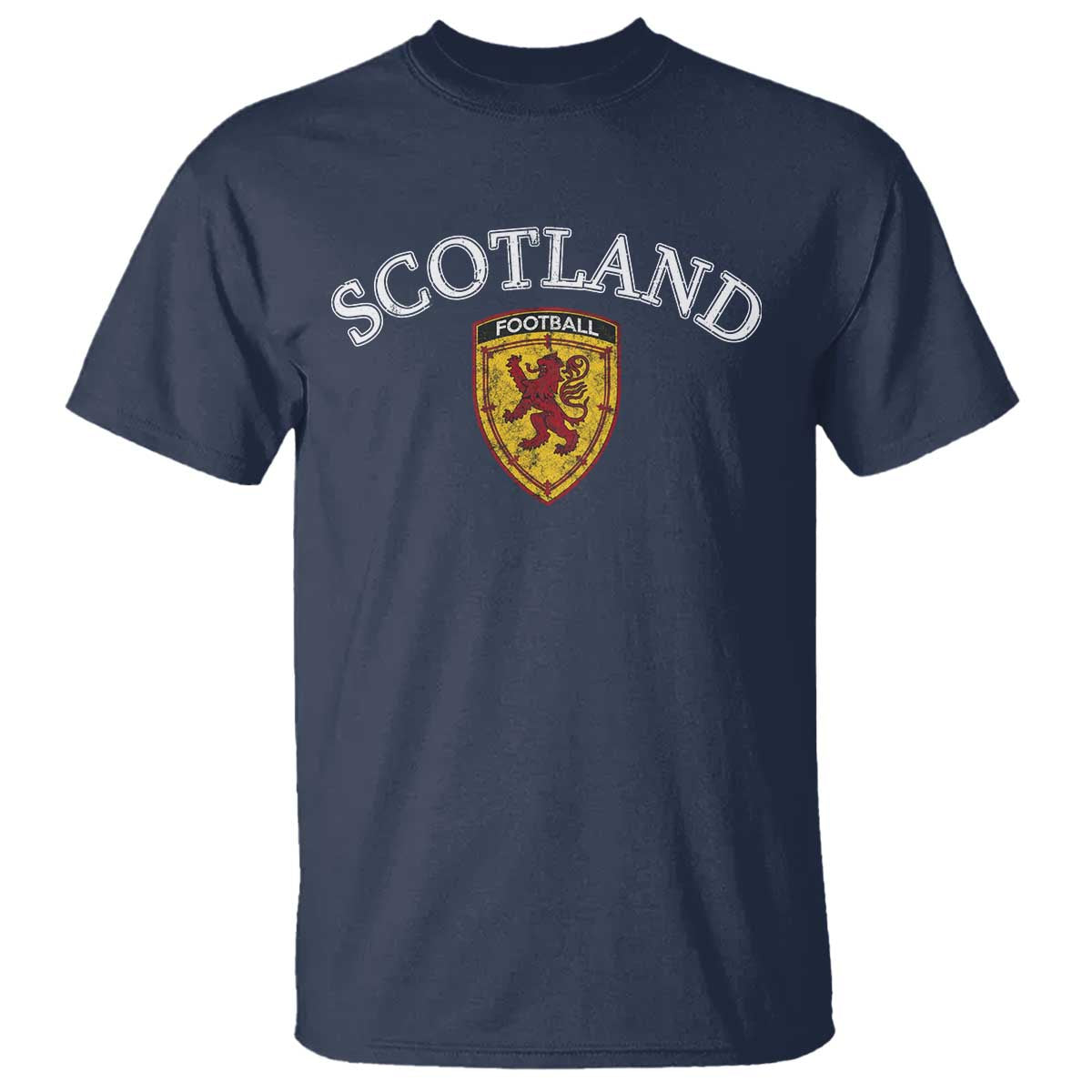 Scotland Soccer T Shirt Scottish Rampant Lion Scotland Coat of Arms Banner Football Fan