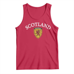 Scotland Soccer Tank Top Scottish Rampant Lion Scotland Coat of Arms Banner Football Fan