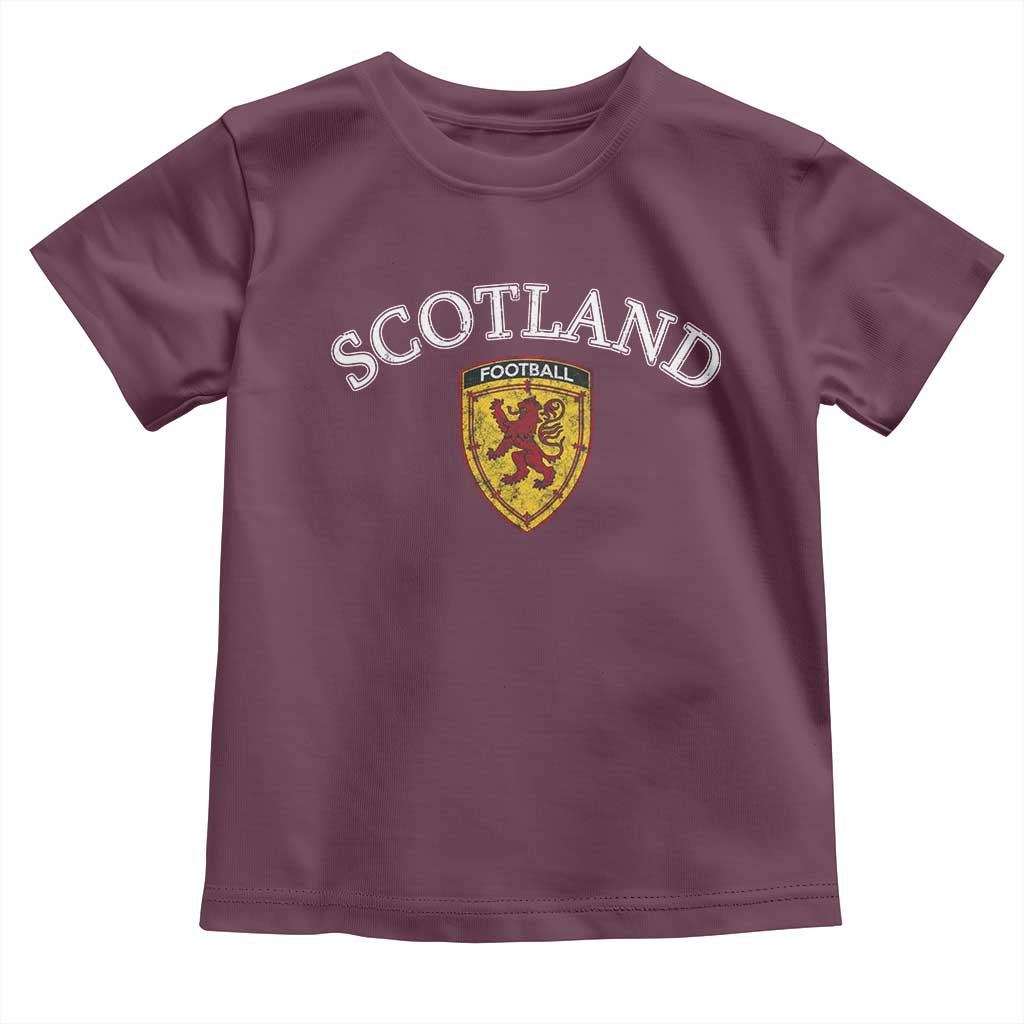 Scotland Soccer Toddler T Shirt Scottish Rampant Lion Scotland Coat of Arms Banner Football Fan