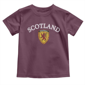 Scotland Soccer Toddler T Shirt Scottish Rampant Lion Scotland Coat of Arms Banner Football Fan