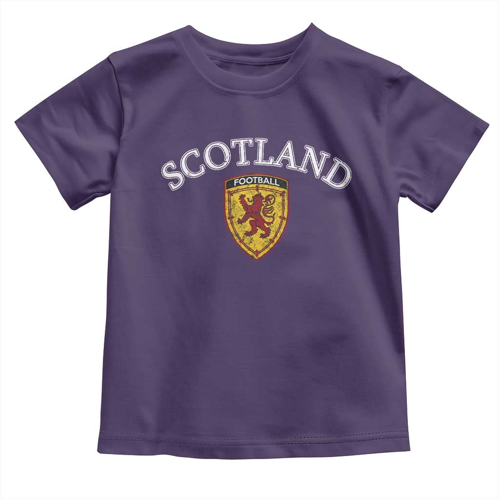 Scotland Soccer Toddler T Shirt Scottish Rampant Lion Scotland Coat of Arms Banner Football Fan