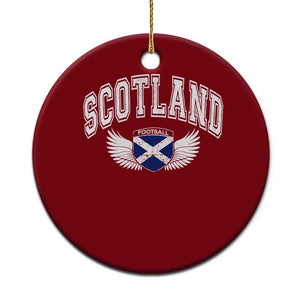 Scotland Soccer Ceramic Ornament Retro Vintage Scottish Flag Football Fan