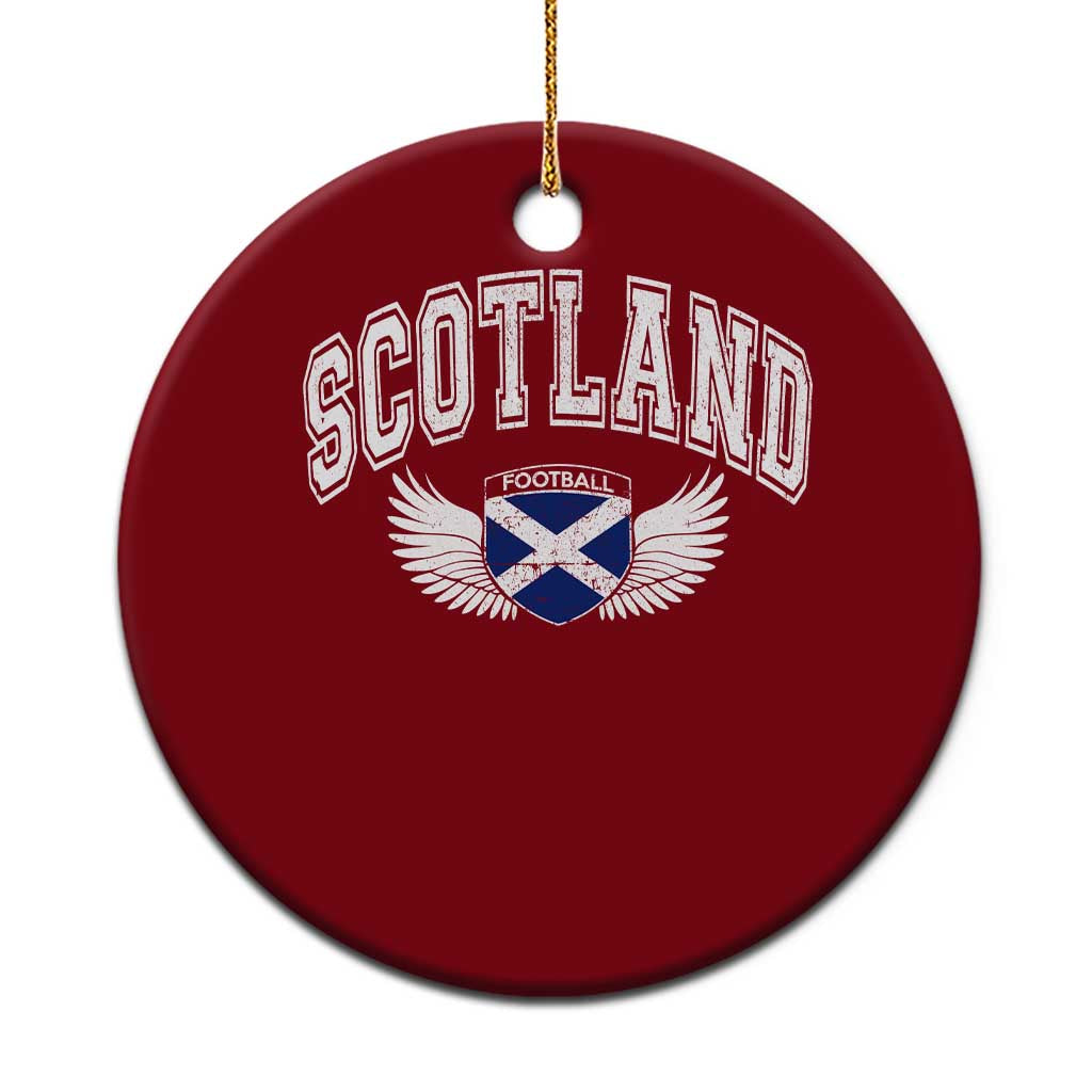 Scotland Soccer Ceramic Ornament Retro Vintage Scottish Flag Football Fan TS10 1pc Red Print Your Wear