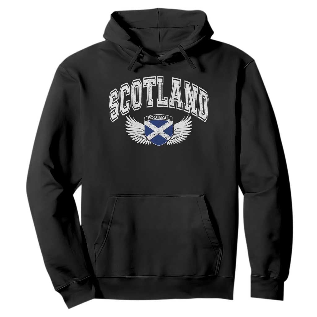 Scotland Soccer Hoodie Retro Vintage Scottish Flag Football Fan
