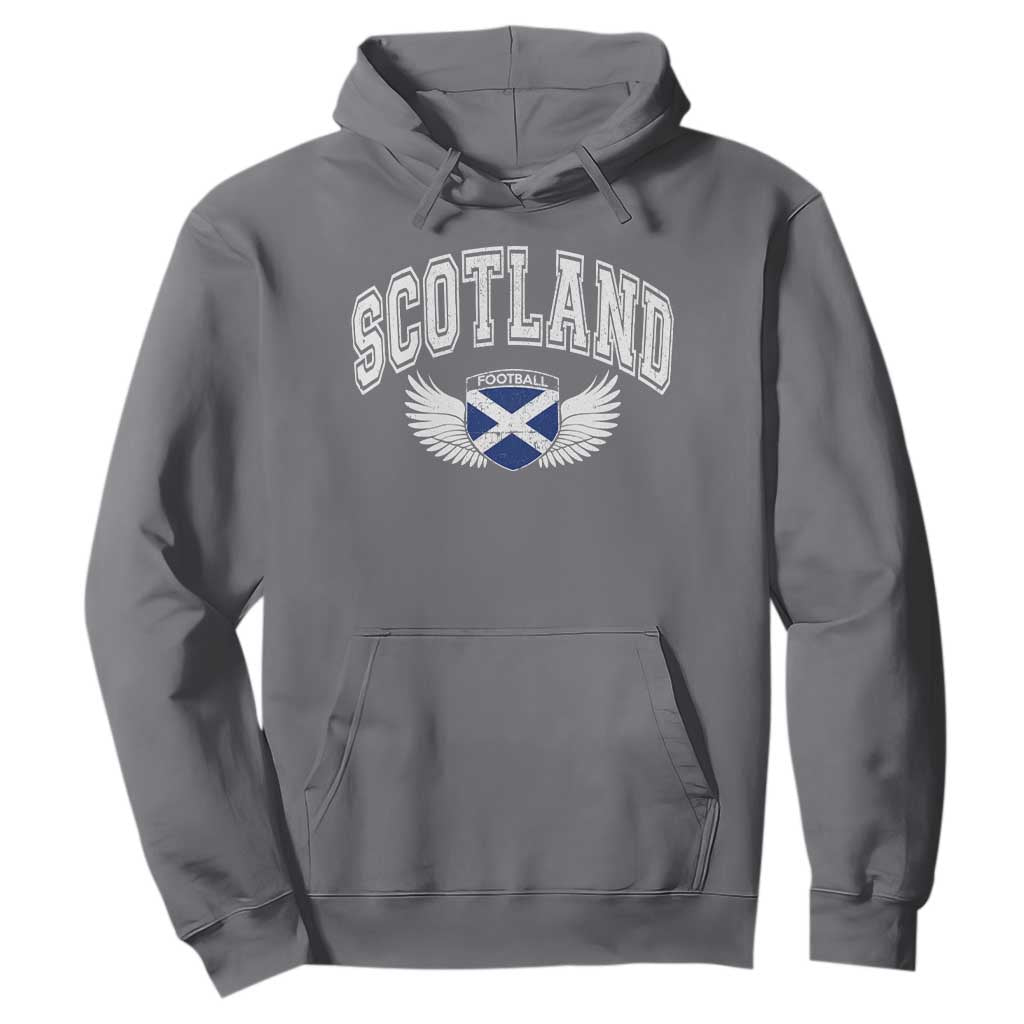 Scotland Soccer Hoodie Retro Vintage Scottish Flag Football Fan