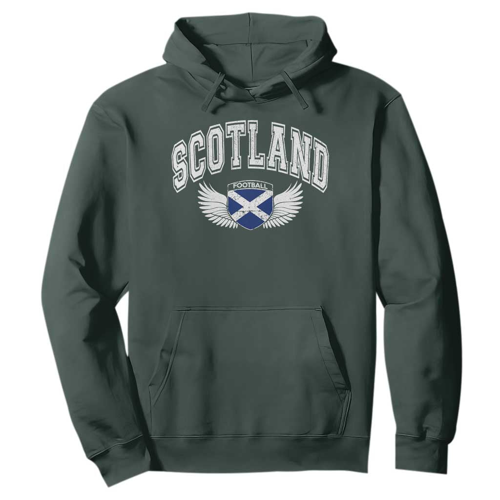 Scotland Soccer Hoodie Retro Vintage Scottish Flag Football Fan