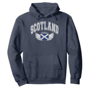 Scotland Soccer Hoodie Retro Vintage Scottish Flag Football Fan