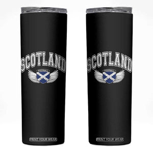 Scotland Soccer Skinny Tumbler Retro Vintage Scottish Flag Football Fan