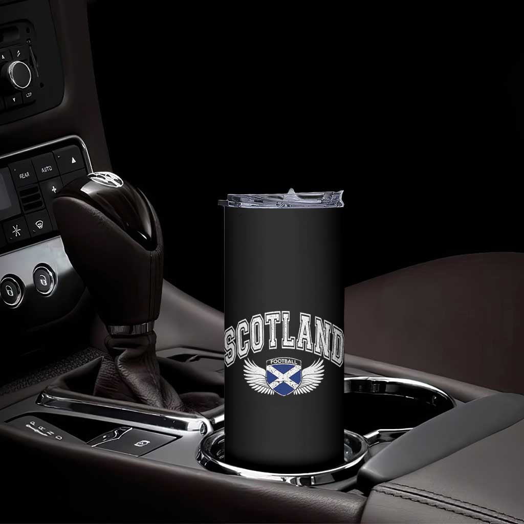 Scotland Soccer Skinny Tumbler Retro Vintage Scottish Flag Football Fan