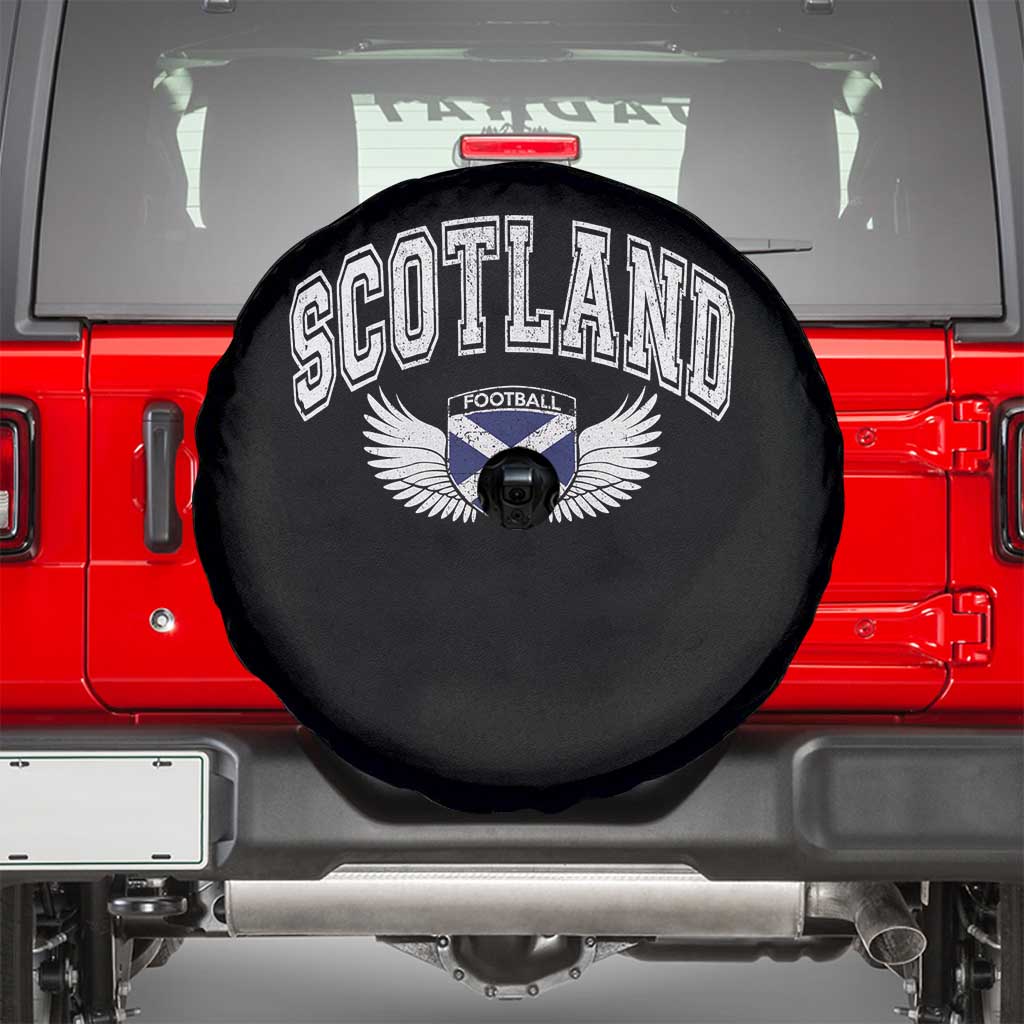 Scotland Soccer Spare Tire Cover Retro Vintage Scottish Flag Football Fan