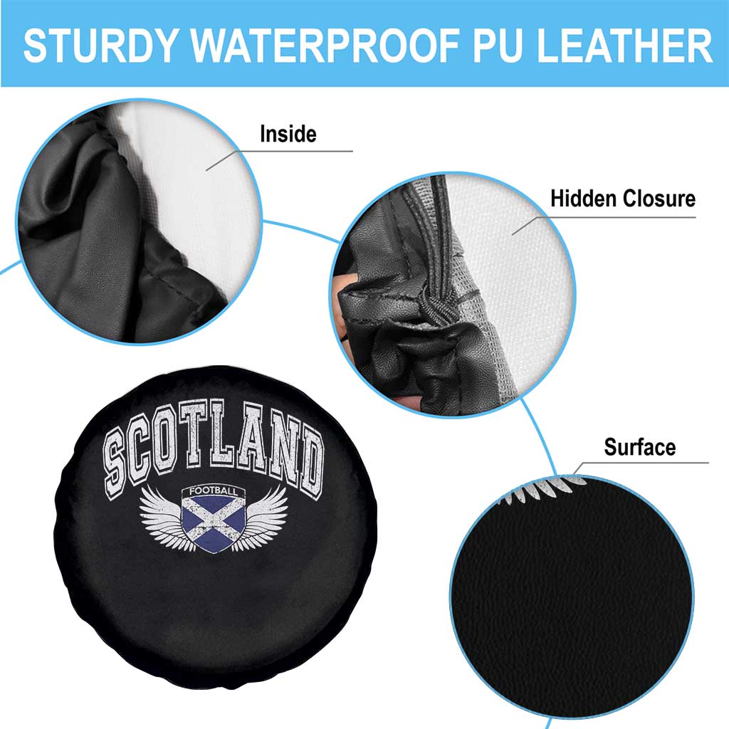 Scotland Soccer Spare Tire Cover Retro Vintage Scottish Flag Football Fan
