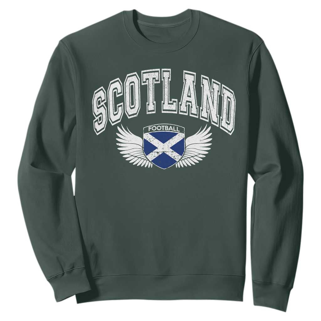 Scotland Soccer Sweatshirt Retro Vintage Scottish Flag Football Fan