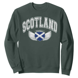 Scotland Soccer Sweatshirt Retro Vintage Scottish Flag Football Fan