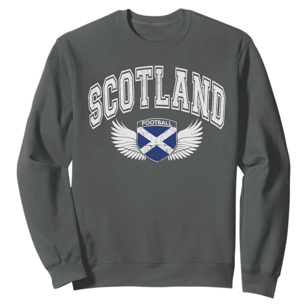 Scotland Soccer Sweatshirt Retro Vintage Scottish Flag Football Fan