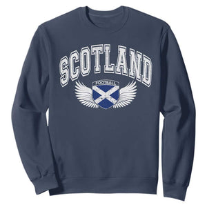 Scotland Soccer Sweatshirt Retro Vintage Scottish Flag Football Fan