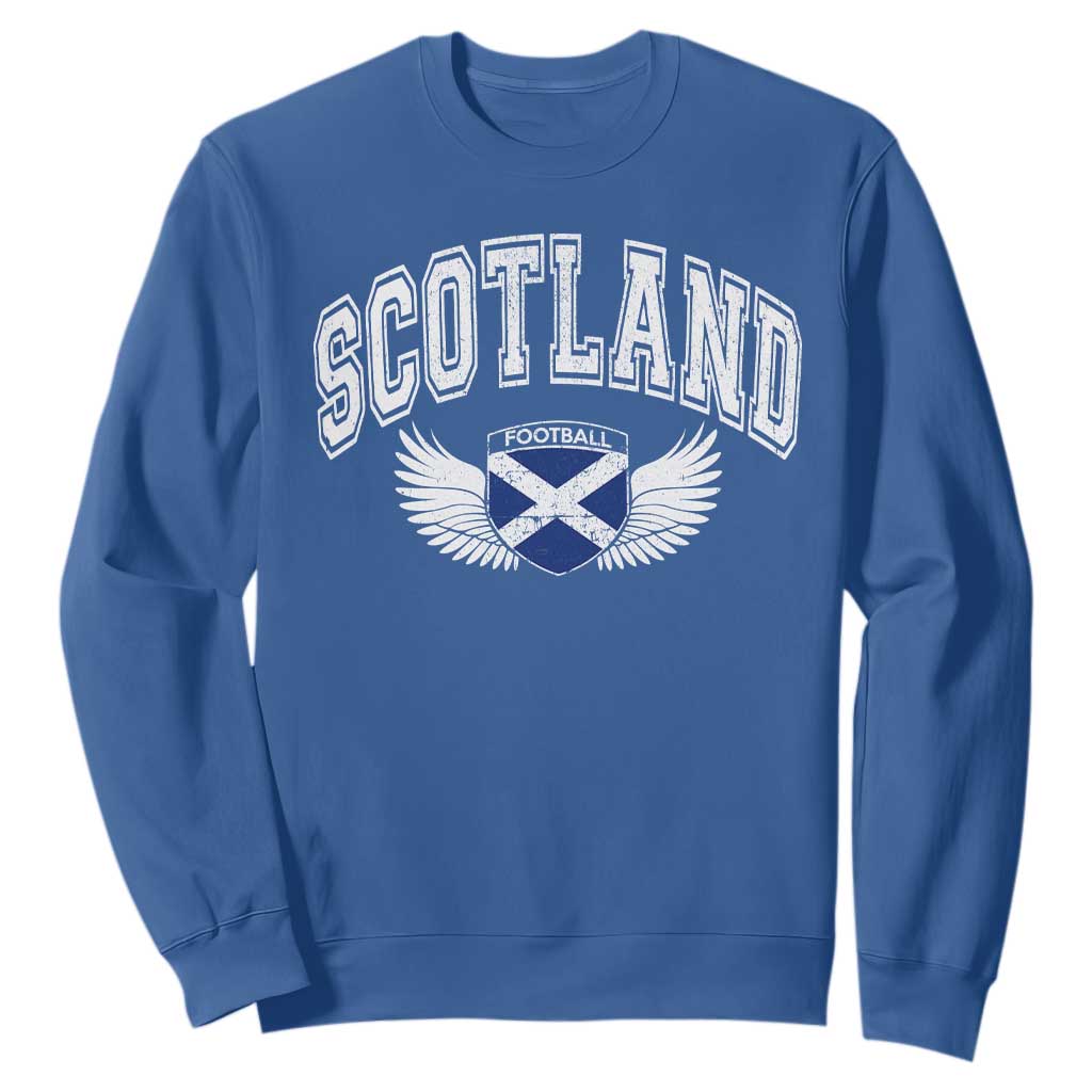 Scotland Soccer Sweatshirt Retro Vintage Scottish Flag Football Fan