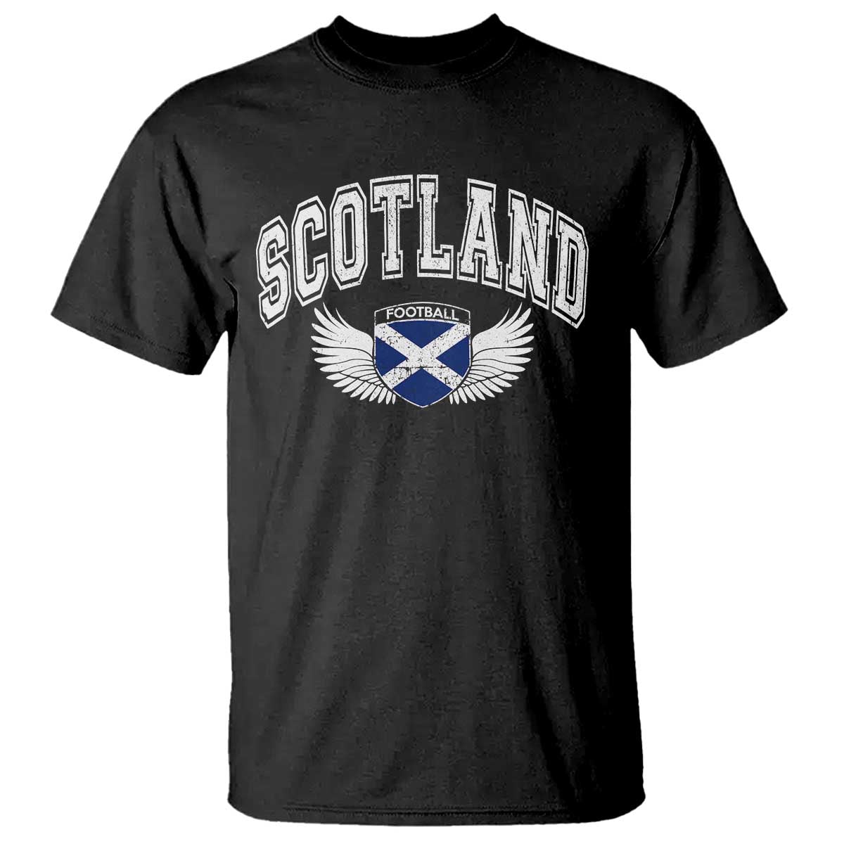 Scotland Soccer T Shirt Retro Vintage Scottish Flag Football Fan