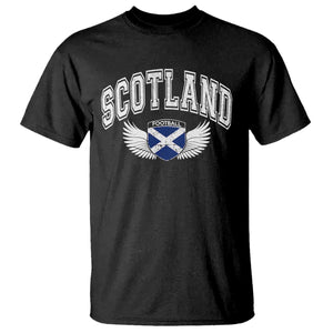 Scotland Soccer T Shirt Retro Vintage Scottish Flag Football Fan