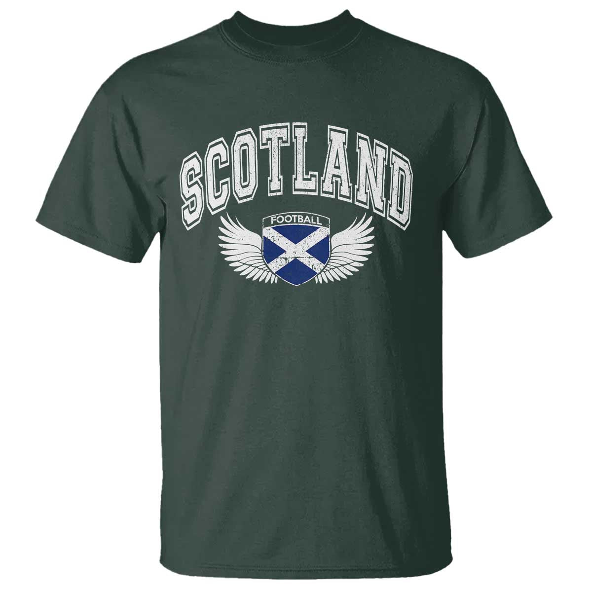 Scotland Soccer T Shirt Retro Vintage Scottish Flag Football Fan