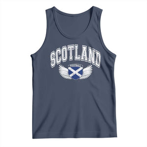 Scotland Soccer Tank Top Retro Vintage Scottish Flag Football Fan