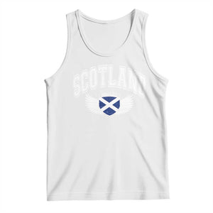 Scotland Soccer Tank Top Retro Vintage Scottish Flag Football Fan