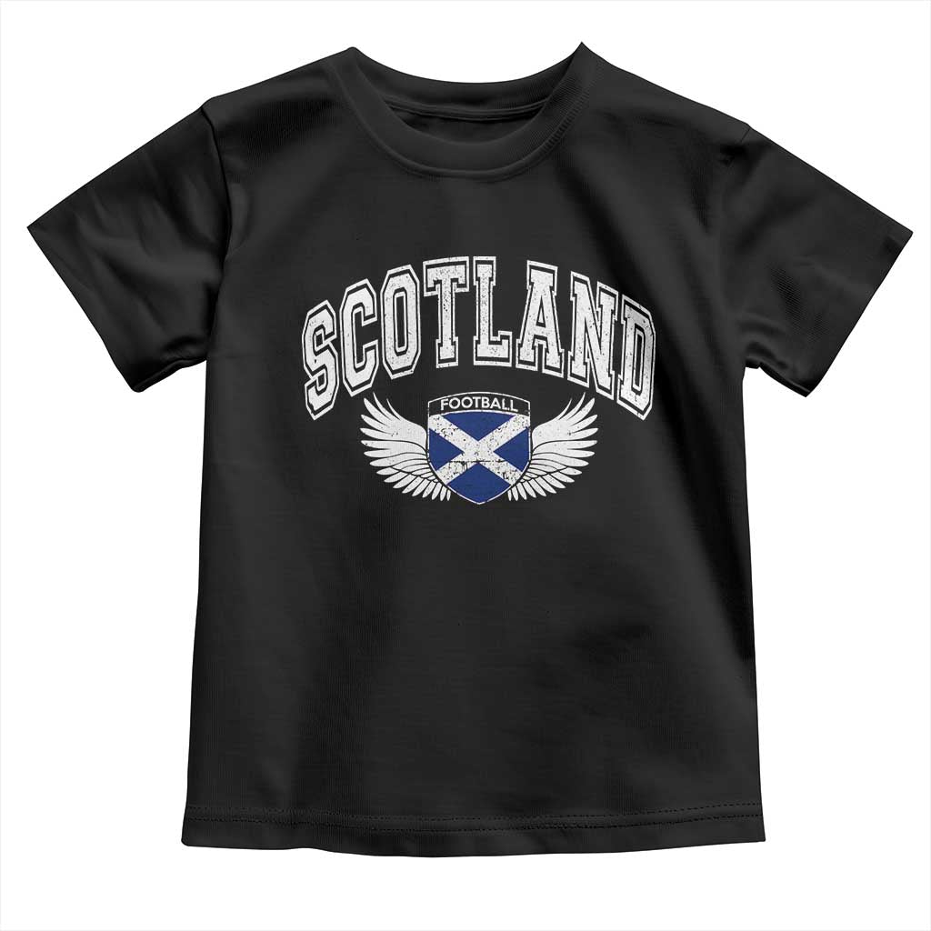 Scotland Soccer Toddler T Shirt Retro Vintage Scottish Flag Football Fan