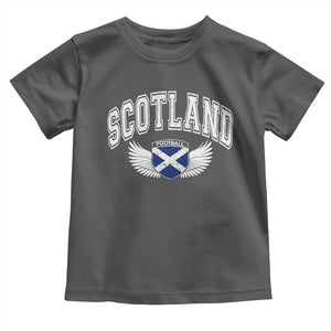 Scotland Soccer Toddler T Shirt Retro Vintage Scottish Flag Football Fan