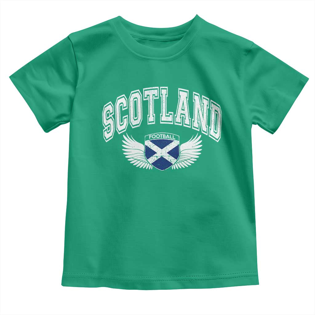 Scotland Soccer Toddler T Shirt Retro Vintage Scottish Flag Football Fan