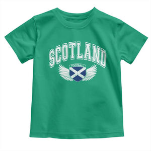 Scotland Soccer Toddler T Shirt Retro Vintage Scottish Flag Football Fan