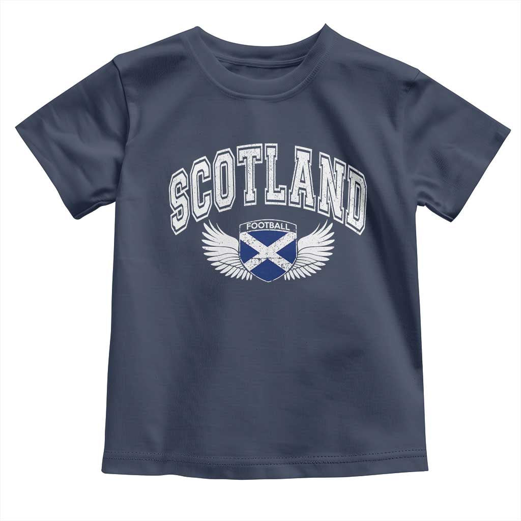 Scotland Soccer Toddler T Shirt Retro Vintage Scottish Flag Football Fan