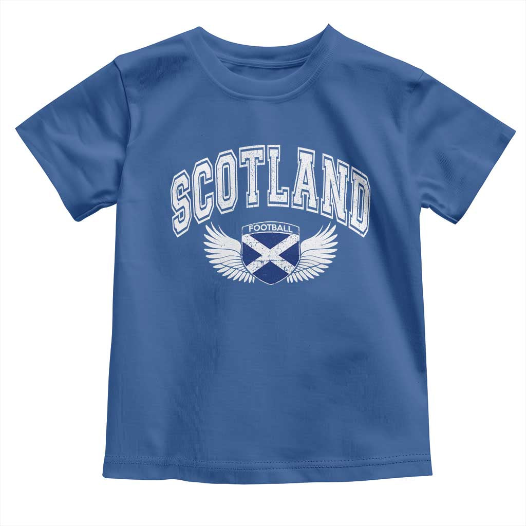 Scotland Soccer Toddler T Shirt Retro Vintage Scottish Flag Football Fan