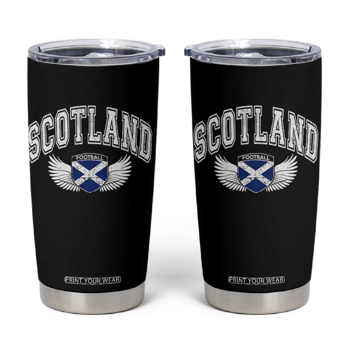 Scotland Soccer Tumbler Cup Retro Vintage Scottish Flag Football Fan