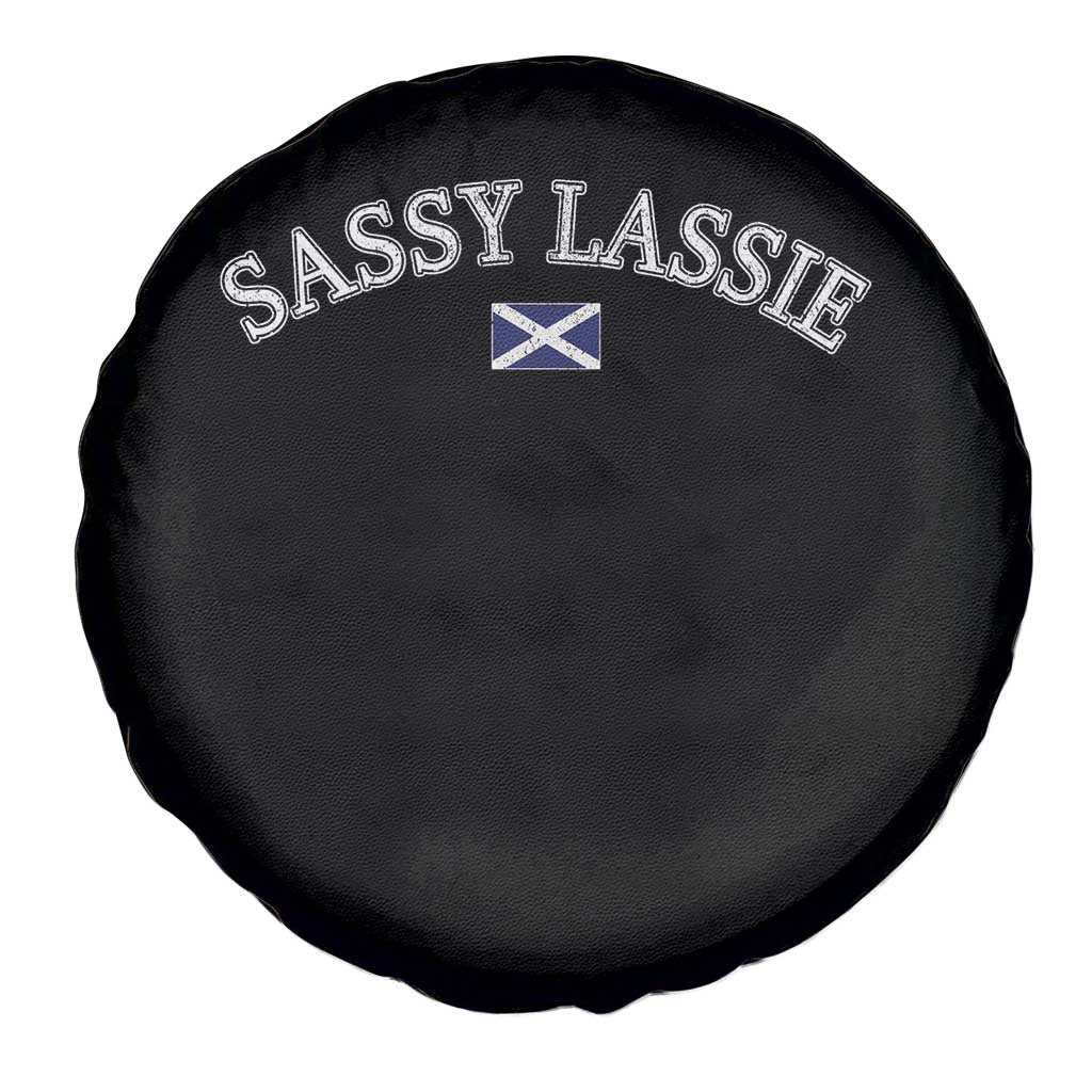 Sassy Lassie Scotland Flag Spare Tire Cover Funny Scottish Pride Heritage Gift TS10 Print Your Wear