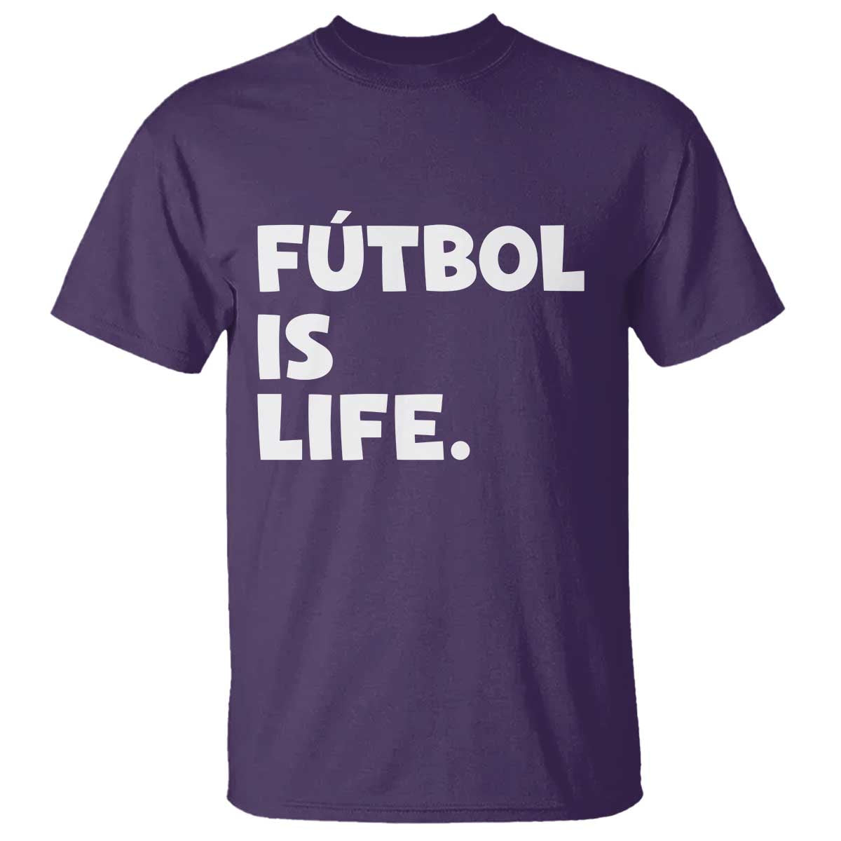 Futbol is Life T Shirt Funny Soccer Gift For Football Players Fans TS10 Purple Print Your Wear