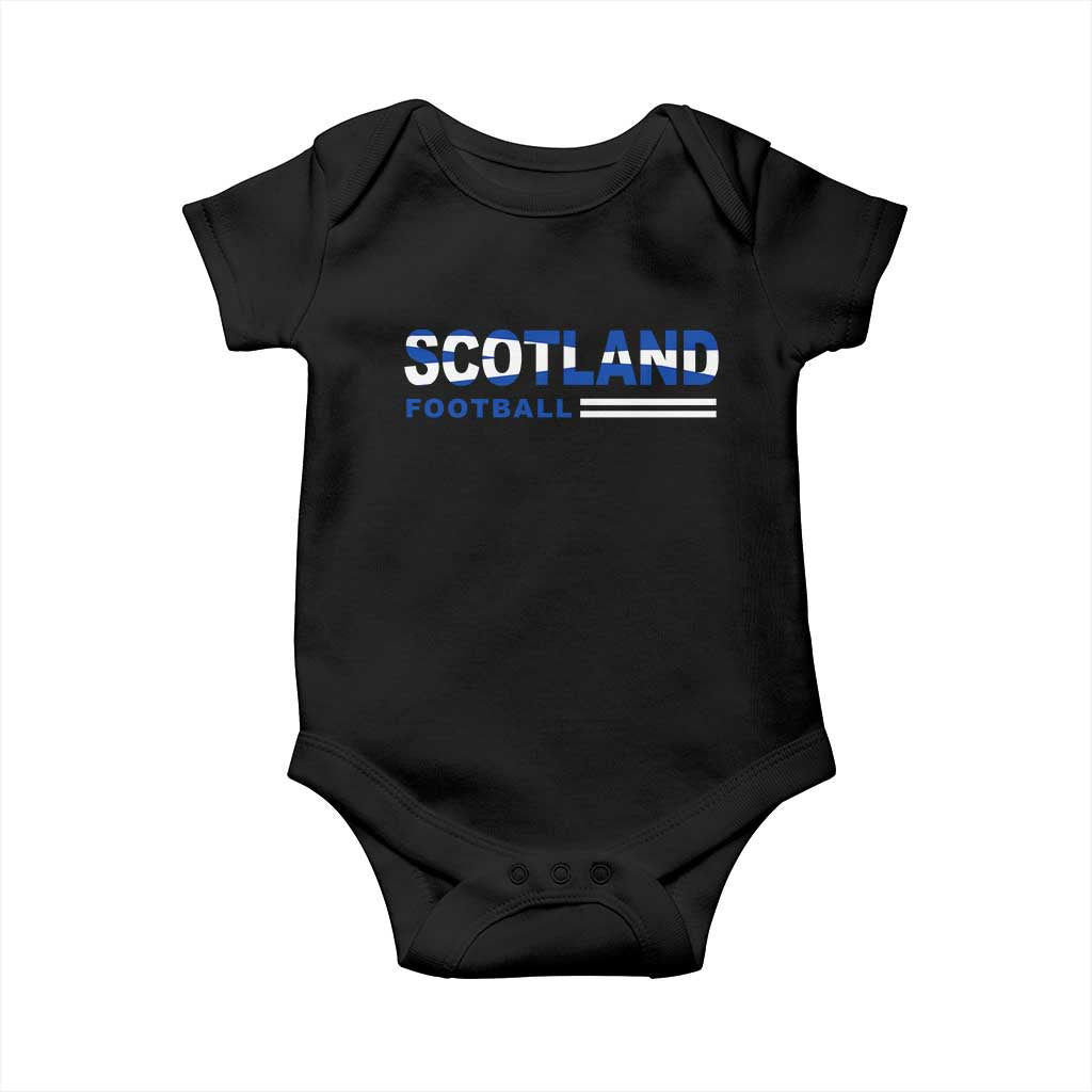 Scotland Football Pride Baby Onesie Scottish Flag Soccer Fan National Team Fans TS10 Black Print Your Wear