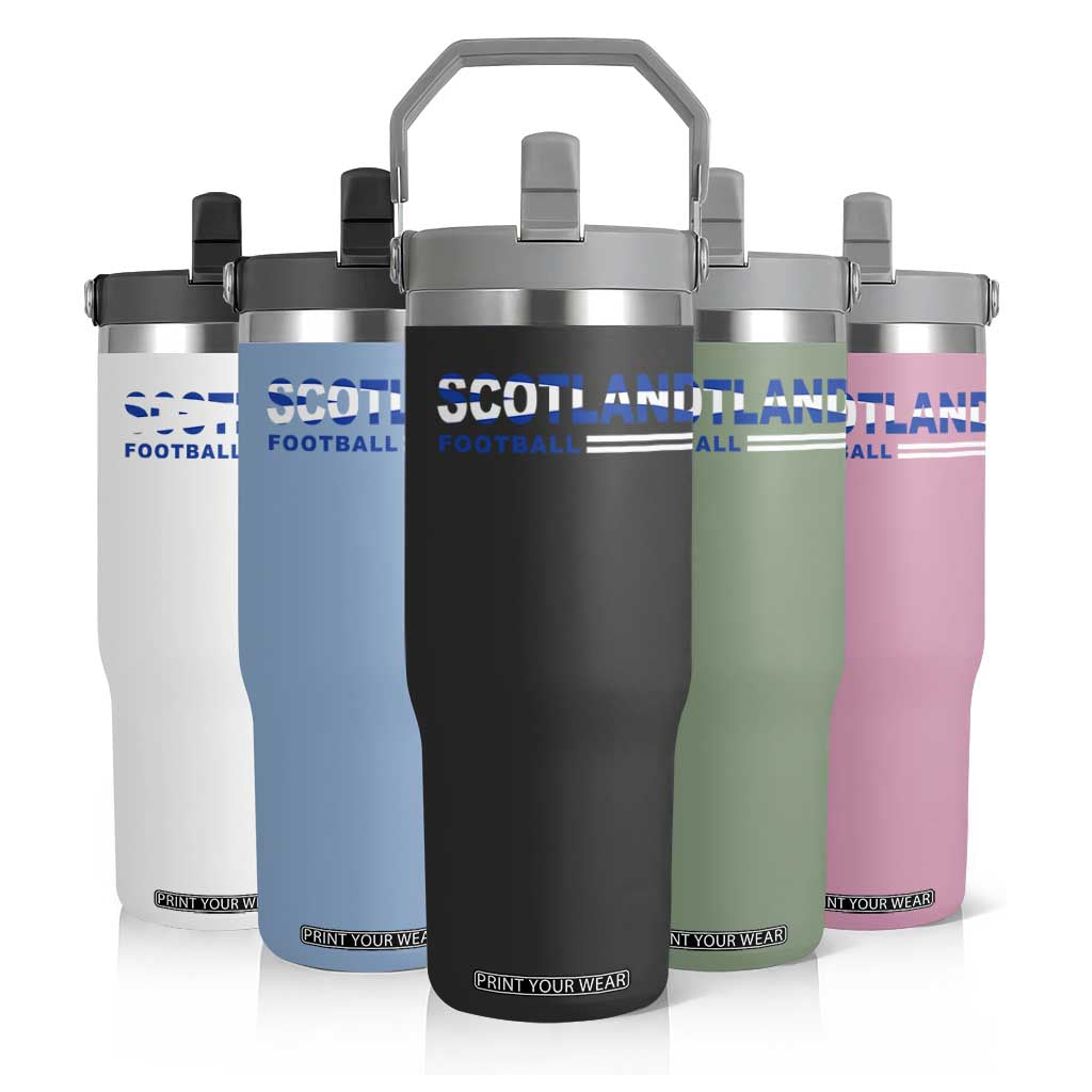 Scotland Football Pride Flip Straw Tumbler Scottish Flag Soccer Fan National Team Fans