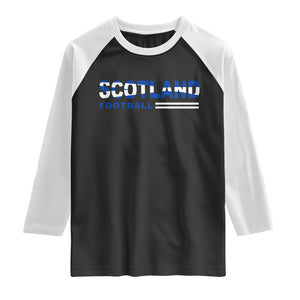 Scotland Football Pride Raglan Shirt Scottish Flag Soccer Fan National Team Fans