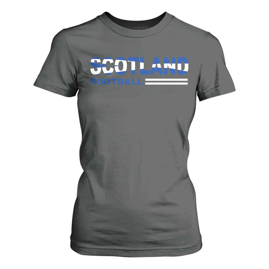 Scotland Football Pride T Shirt For Women Scottish Flag Soccer Fan National Team Fans