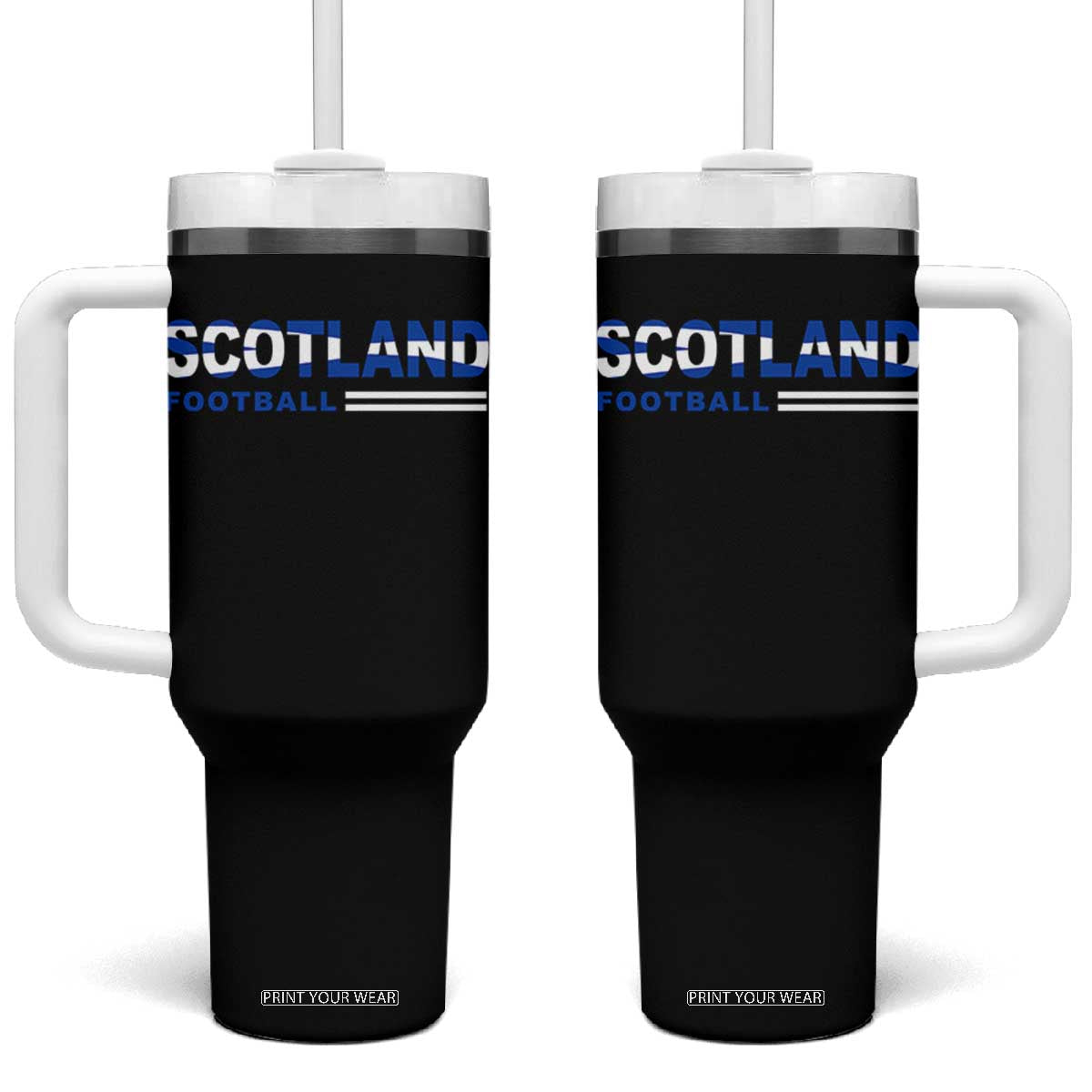 Scotland Football Pride Tumbler With Handle Scottish Flag Soccer Fan National Team Fans