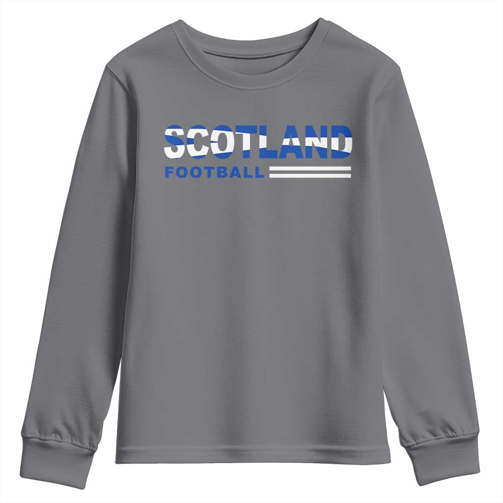 Scotland Football Pride Youth Sweatshirt Scottish Flag Soccer Fan National Team Fans